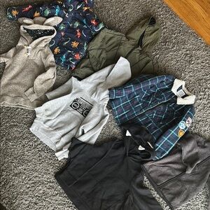 Boy Bundle Of Jackets and Sweaters Size 5